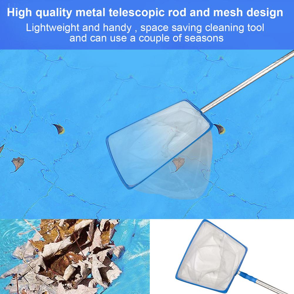 Swimming Pool Net Tool Water Fishing Net Pool Cleaning Net Equipment Home Outdoor Fishing Pool Cleaner Retractable Accessories