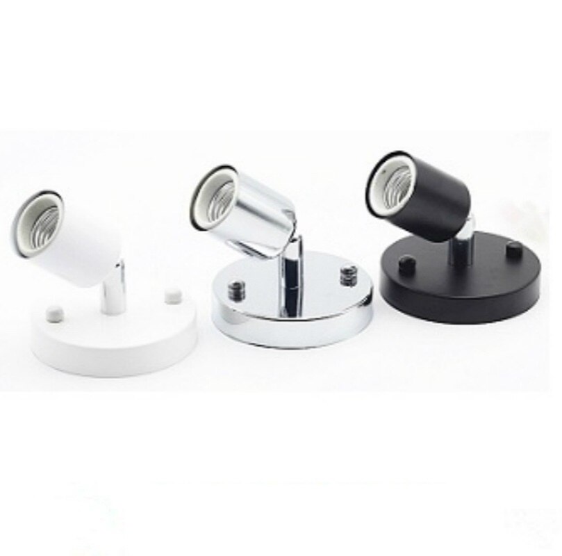 Adjustment ceramic E27 base surface mounted screw E27 lamp holder for ceiling lamp downlight