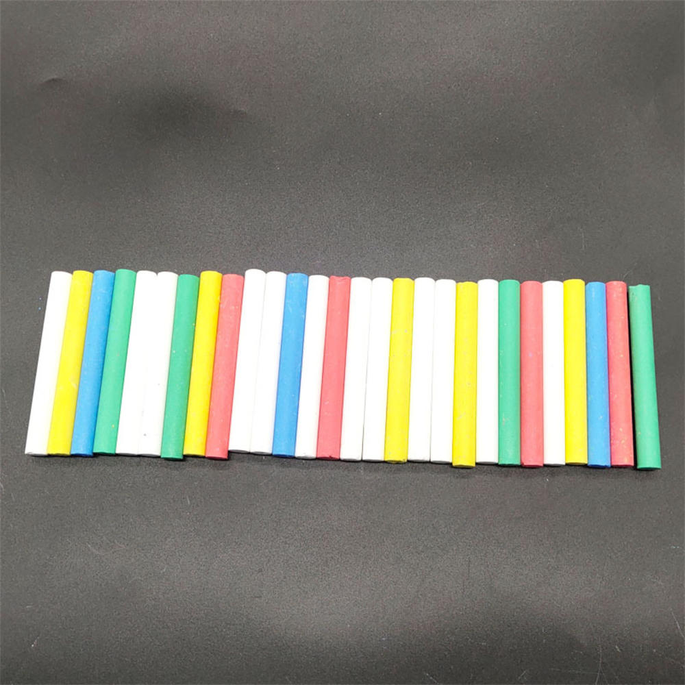 12 unids/lote tiza sin polvo pluma dibujo tizas para pizarra 4 colores papelería de oficina de la escuela suministros Accesorios