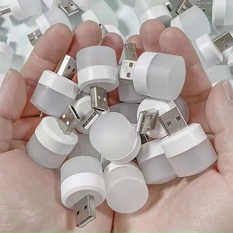 3 Stück Mini USB Nachtlicht warmweiß Augenschutz Buch Lese lampe USB-Stecker Computer mobile Strom ladung LED Nacht lampe