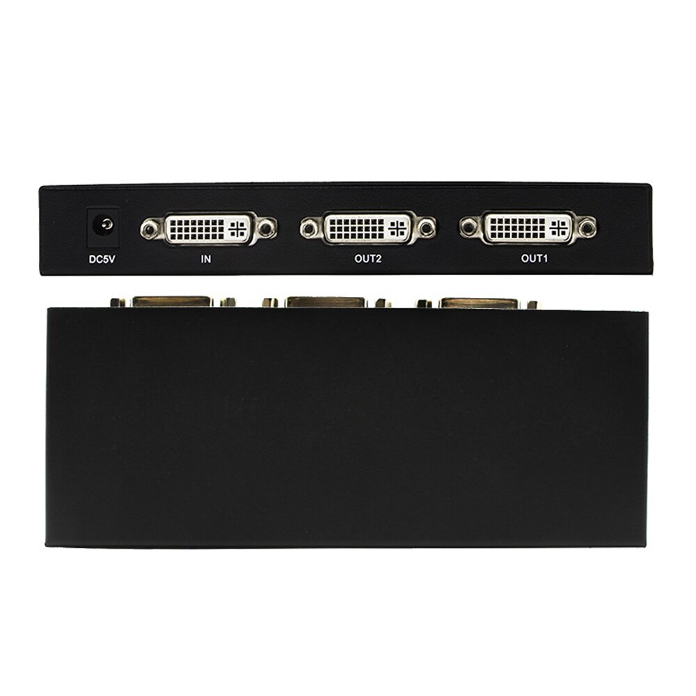 1080P 60HZ HD DVI Splitter 1X2 DVI-D Distributor 1 in 2 Out for Engineering Projector Monitor Computer Graphic Card