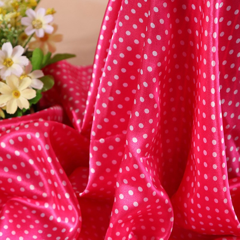 Polyester satin fabrictwist landscapebillede mønster tøj skjortekjole satin stof