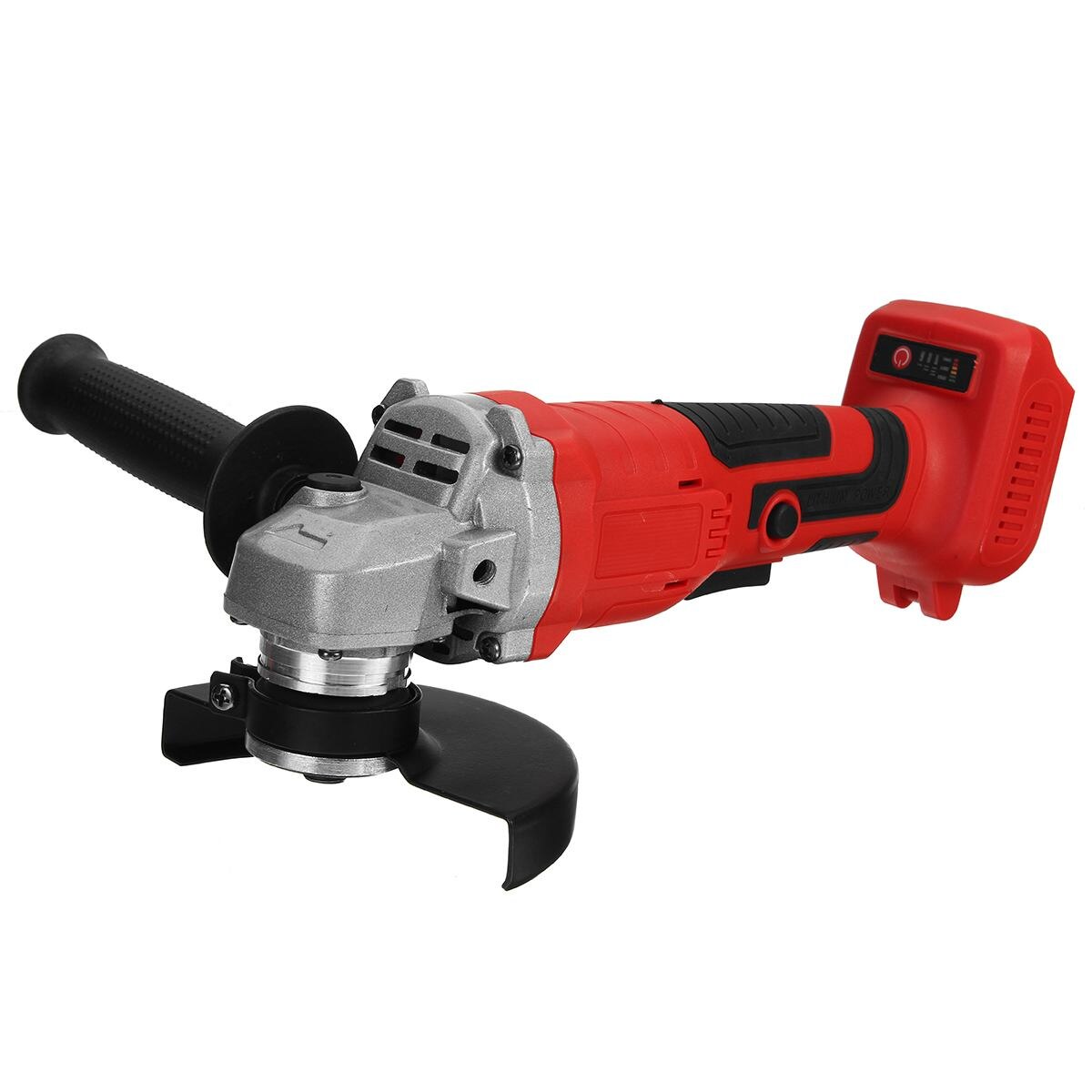 800W 125mm 3 Speed Brushless Cordless Impact Angle Grinder 11000rpm For Makita Battery DIY Power Tool Cutting Machine Polisher: Red