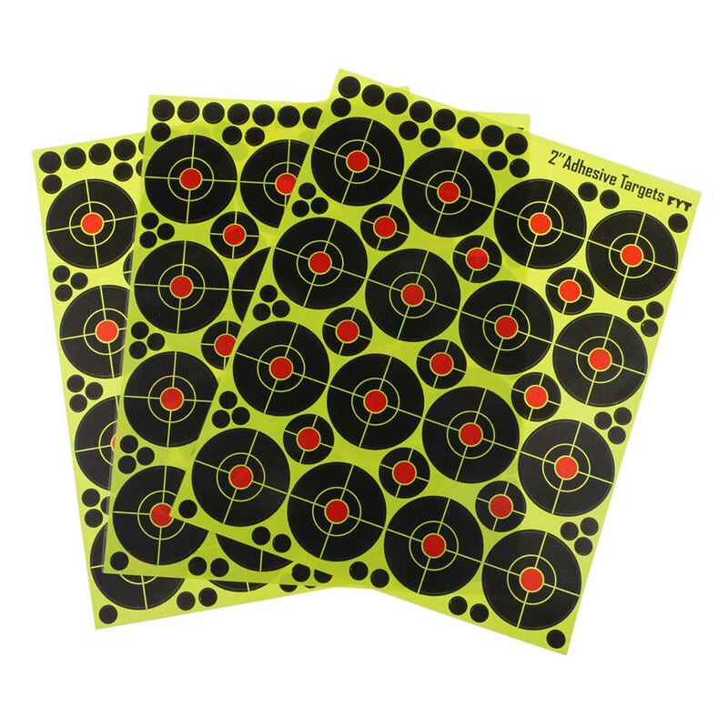 Fluorescerende Doel Schieten Stickers Kit Sport Hoge Zichtbaarheid 160Pcs Vervanging Ploetert