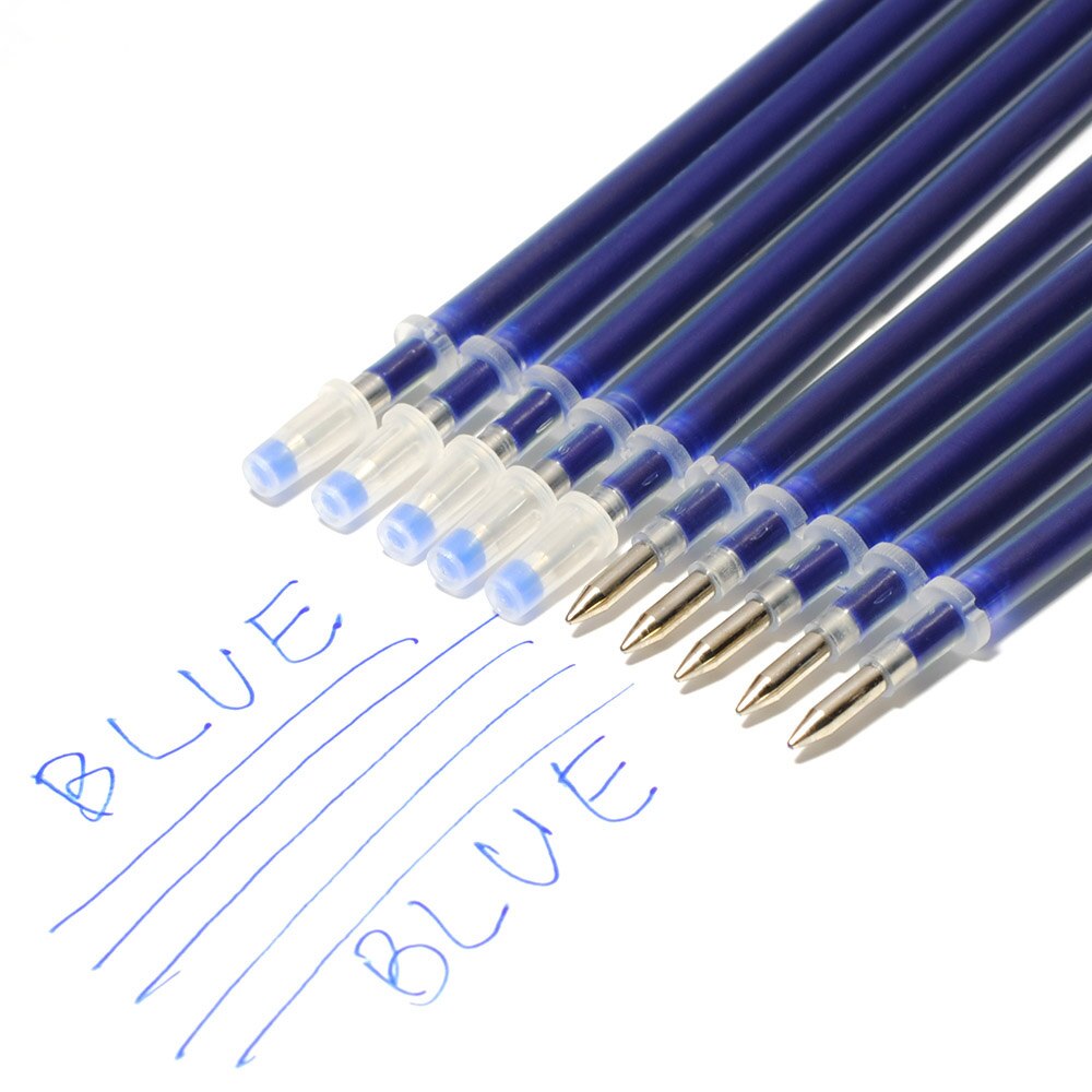 10PCS/LOT 13CM Length 0.5mm Point Roller Ball Pen Refill Black Blue Ink Ballpoint Pen Refills Office School Supplies DIY