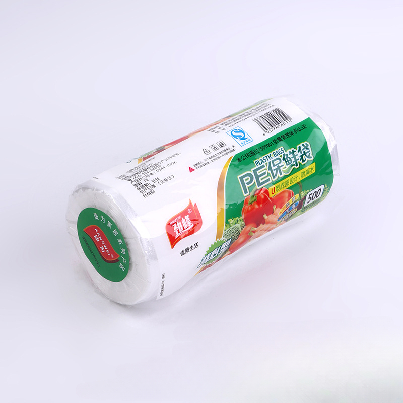 Bolsas para conservación de alimentos frescos, bolsas enrollables para supermercados en forma de lágrima, bolsas de plástico de mano para cocina para mantener fresco