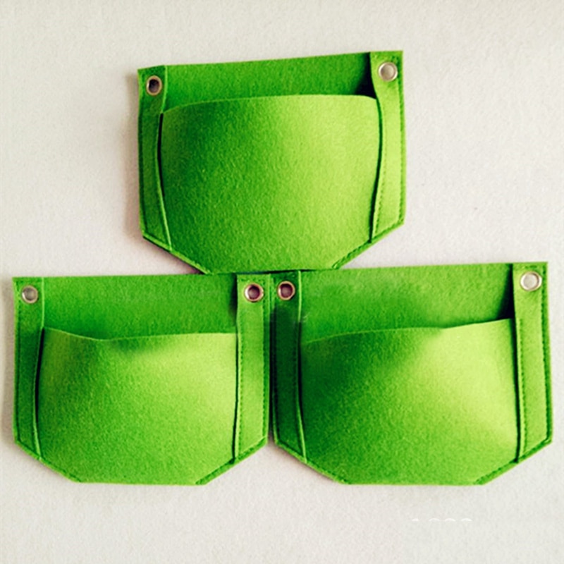 Casa Giardino Pensile Borse Feltro Giardino Coltiva il Sacchetto Tessuto Crescere pentola Giardino Verticale Tessuto Borse E Ripari per Piantumazione di verzura Vasi di Piante Vaso di fiori