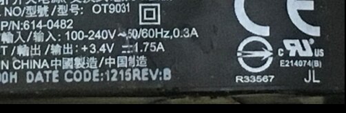 3,4 V 1.75A ADP-6BF S 614-0492 para 614-0482 TV3 A1469 A1427 3d de los circuitos de suministro