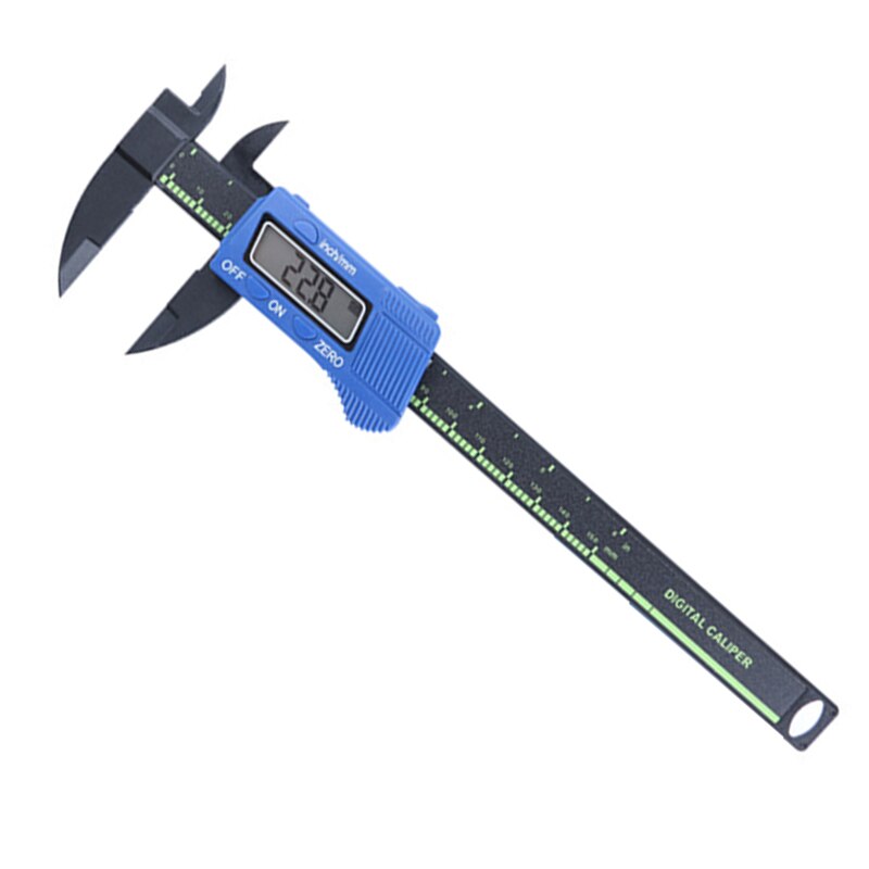 150mm Electronic Digital 6 Inch Plastic Vernier Caliper Gauge Micrometer Calipers Measuring Instrument: Blau