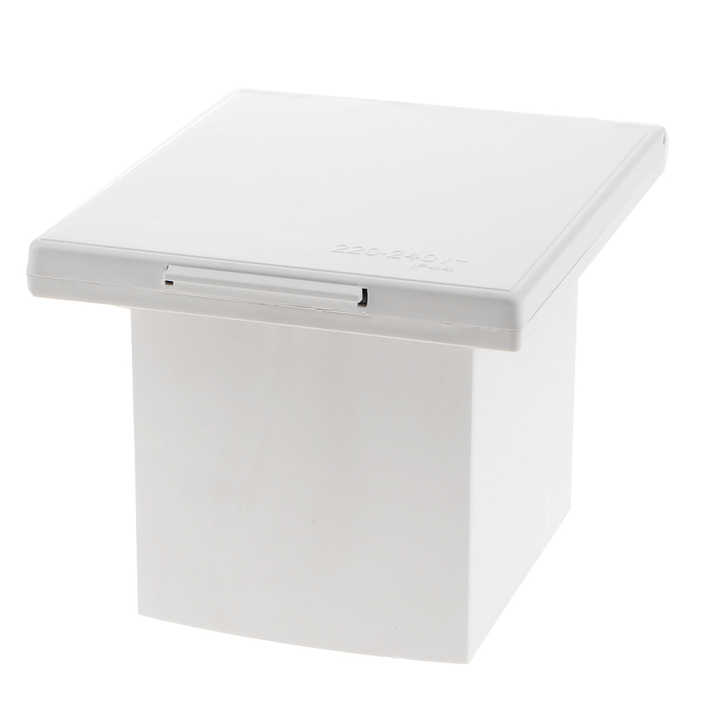 RV Motorhome 220-240V 16A External Flush Hook Up Waterproof 3Pin Plug