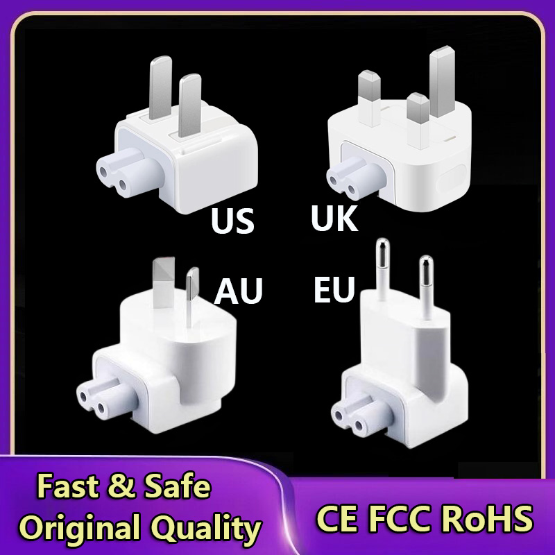 Adapter wtyczki eu us uk au do macbooka pro air, zasilacz 45w 60w 85w 30w 61w 87w 96w 140w , ładowarka