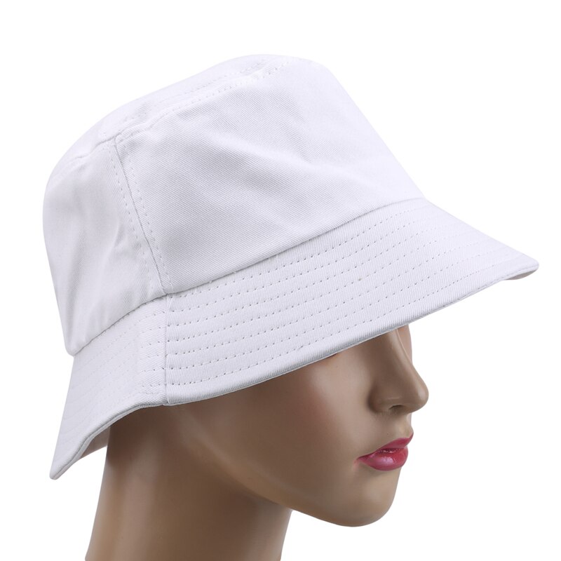 Bucket Hat für Damen & Herren - Baumwoll-Sonnenhut Unifarben - Outdoor Fischer Panama Hut