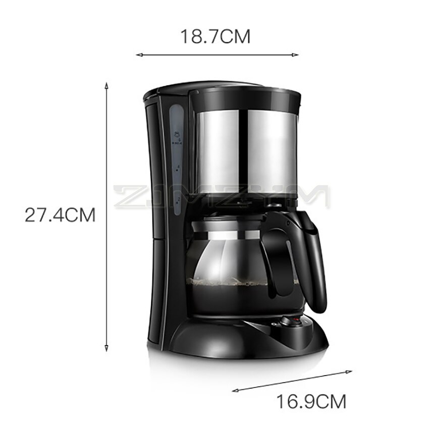 CM-323 Mocha Cappuccino Automatic Coffee Machine American Style Drip Coffee Maker Automatic Power Off With Coffee Pot 600ml