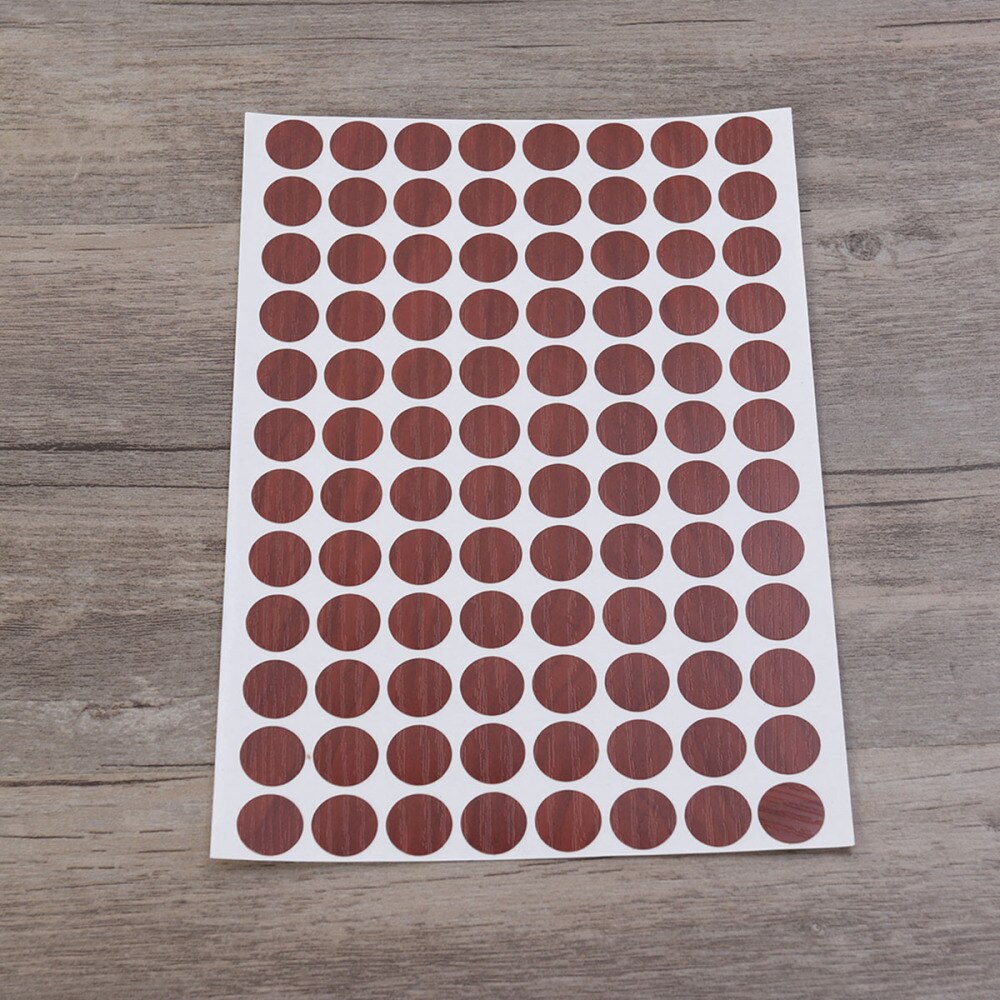 96pcs/sheet Screw Hole Cover Decorative Screw Hole Cap Sticker Decal for Desk Furniture Chair: As Shown 2