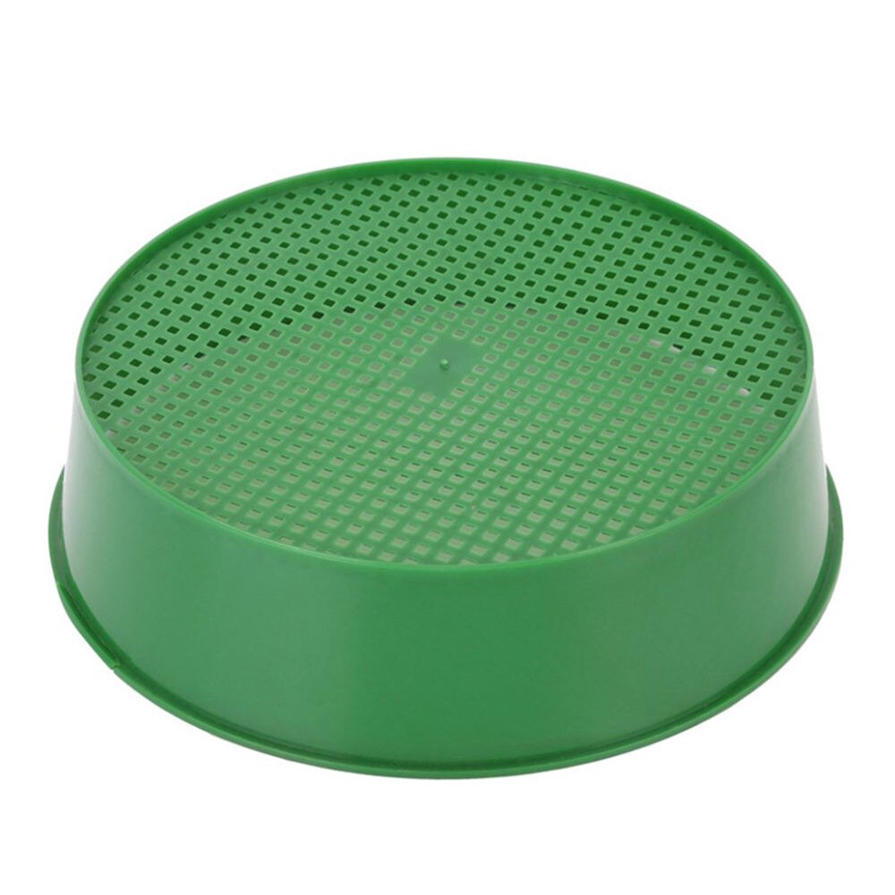 Garden Sieve Durable Plastic Eco Friendly Compost Soil Stone Filtration Strainer Green