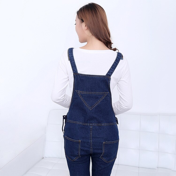 Beige Cargo Pocket Maternity Denim Overalls