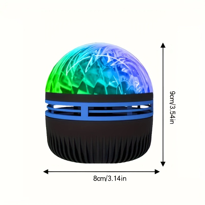 Proyector Aurora con efecto ondulado de agua, luz LED nocturna que cambia de 7 colores, Control remoto por USB para decoración de en el techo