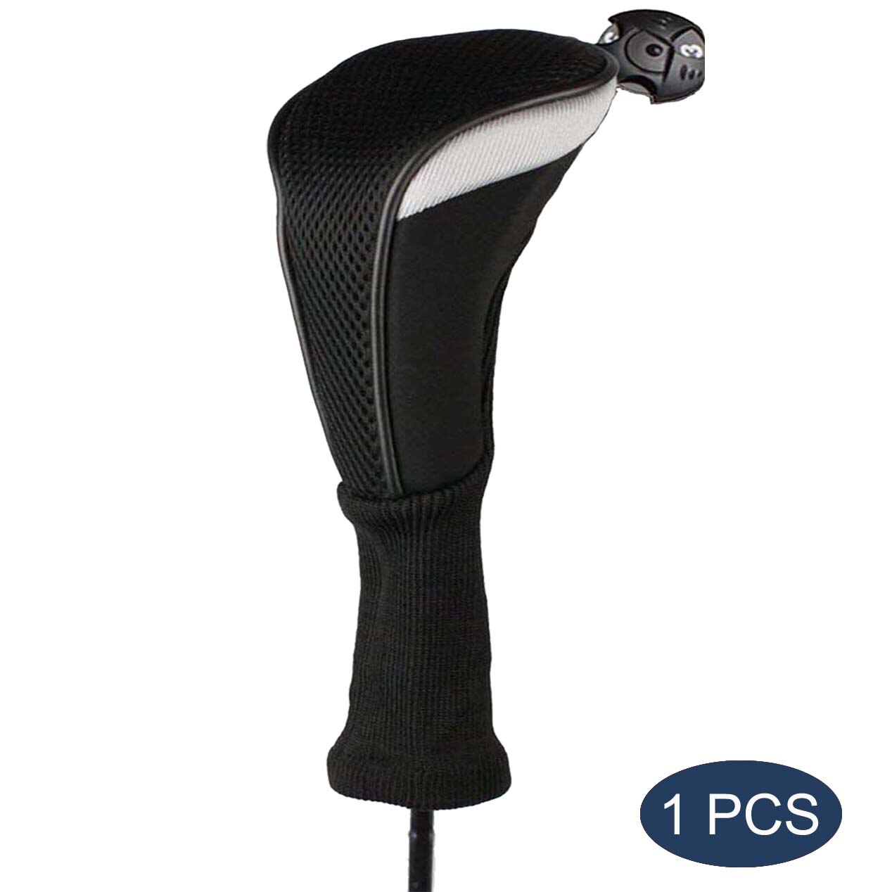 Driver Fairway Hybrid Golf Club Head Covers Putter Woods Cover Protector Verwisselbare Tag Nummer No.1 3 5 7 X: Black-Fairway-1Pcs