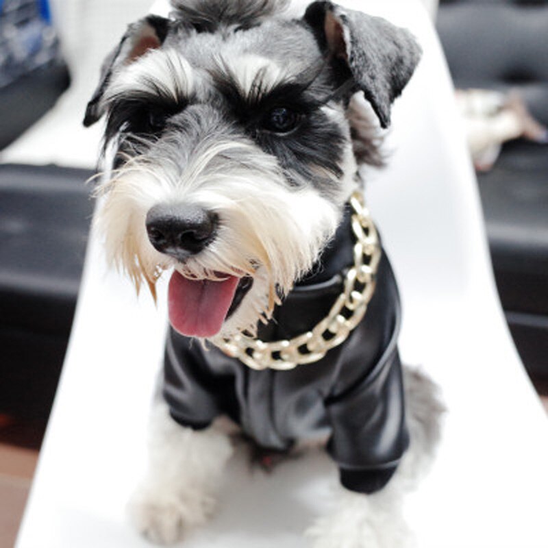 SUPREPET-ropa moderna para perro, chaqueta de cuero PU para perro Bulldog francés, ropa para cachorro, chaqueta de motocicleta para perro, abrigo para perro