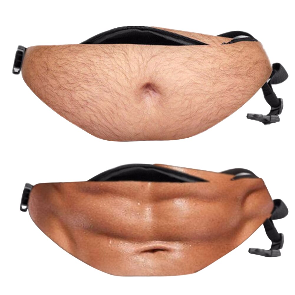 Divertido Dadbag para hombres, barriga grande para cervezas, riñoneras, bolsos para padres, deportes, informales, bolsillos para teléfono, riñonera creativa, riñonera, barriga grande para cervezas, riñonera