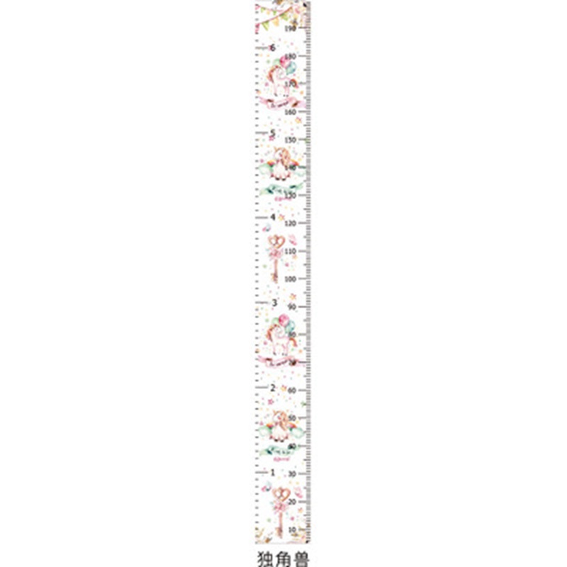 Aftagelig raket børnevækstdiagram babyoprulning træramme lærred væghængende højde lineal vægkunst boligindretning: D