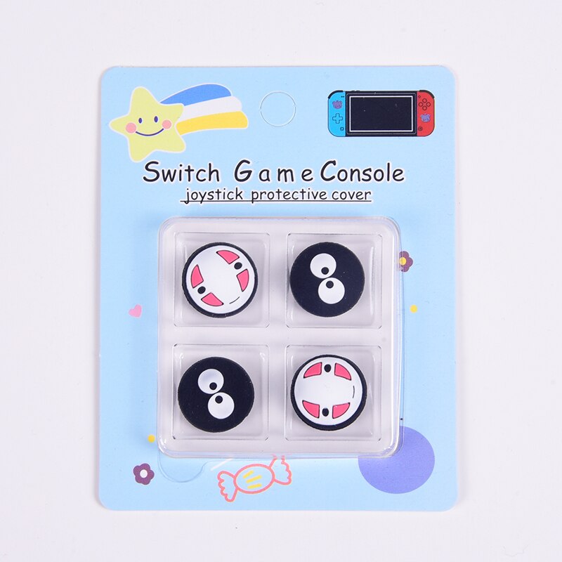 4 stücke Nette Cartoon Joystick Abdeckung Thumb-Stick Grip Cap Für Nintendo Schalter NS Lite Freude-Con Controller Gamepad weiche Silikon Fall: 1