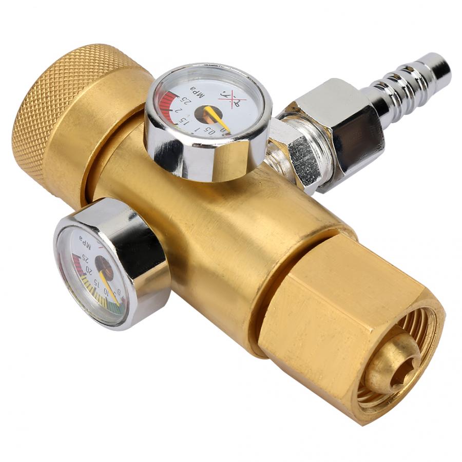 0.4-25MPa Oxygen Gas Pressure Reducer Air Flow Regulator Gauge Meter Oxygen Pressure Gauge