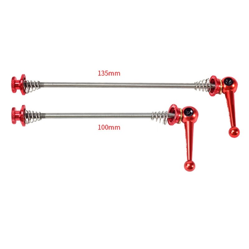 1 Pair Mountain Road Bike Bicycle Lightweight Quick Release QR Front Rear Skewer Titanium Axle CNC Wheel Hub Fix Lever