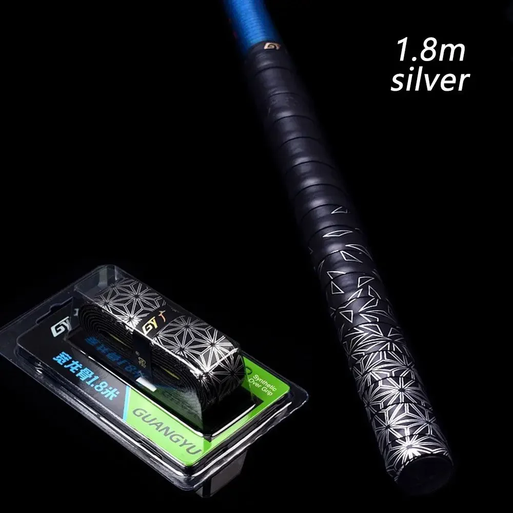 1.8m Thicken Tennis Squash Racket Windings Over Bicycle Handle Fishing Rod Sweatband Anti-slip Band Sweat Absorbed Grip Tape: Navy Blue