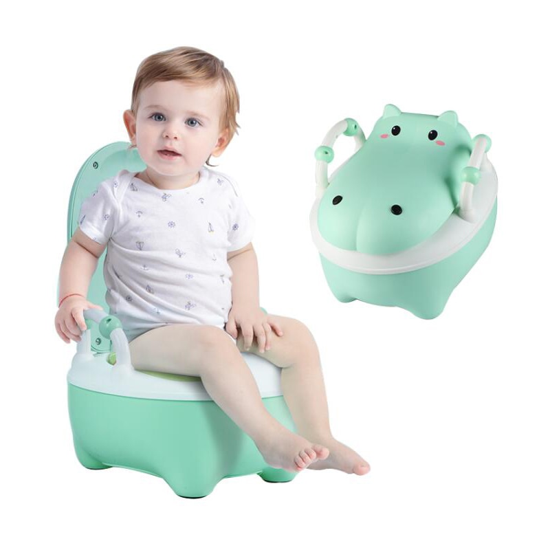 Baby Potty Toilet Training Seat Travel Kind Potje Trainer Cartoon Hippo Draagbare Kids Baby Potje Stoel Plastic kinderen Pot