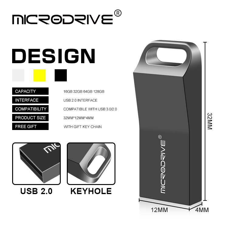 Usb Fash Drive 64Gb 32Gb 16Gb 8Gb Pen Drive Pendrive 128Gb Флешка Waterdicht U disk Memoria Cel Usb Stick