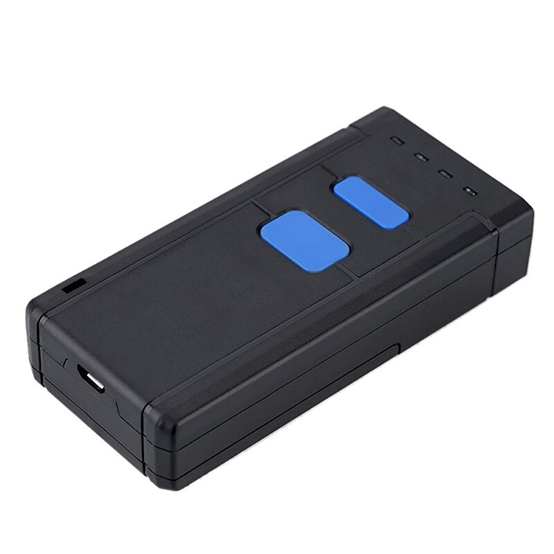 Mini escáneres de código de barras inalámbricos, escáneres de código de barras Bluetooth, lector de código de barras CCD, portátil, inalámbrico, de un tamaño, luz roja
