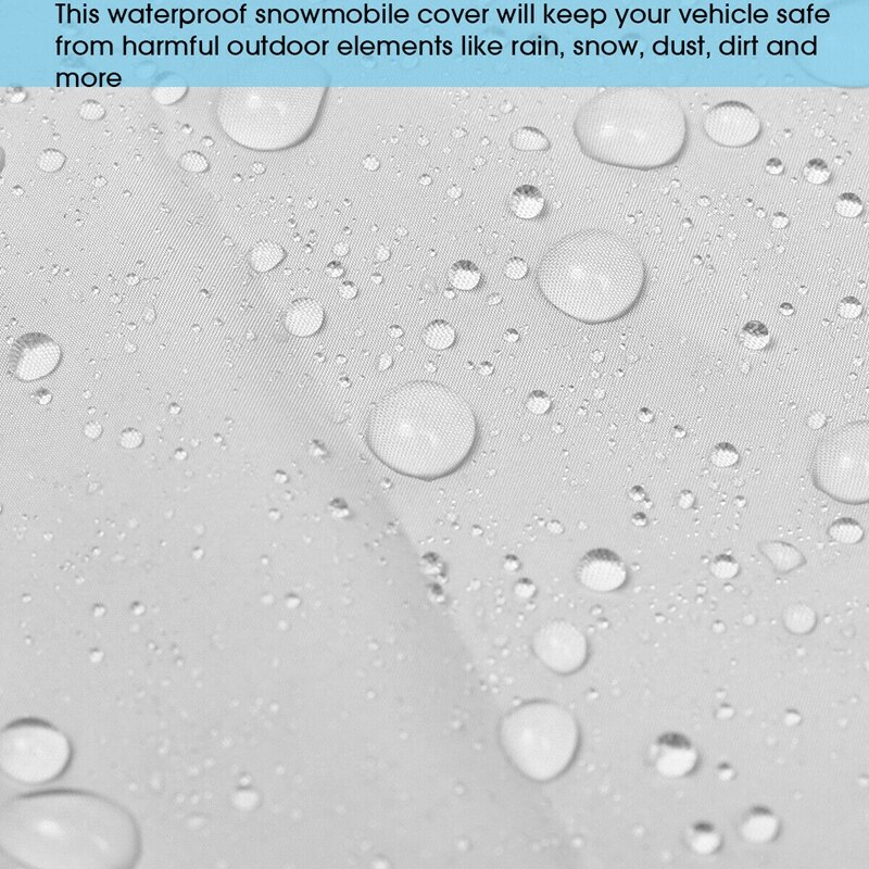 145X51X48 inch Waterproof Trailerable Outdoor Ski Snowmobile Sled Cover Storage