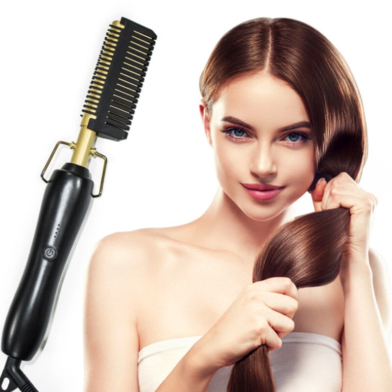 Hot Comb ioni negativi piastra multifunzione professionale riscaldamento ferri da stiro il Silicone domestico non danneggia la testa