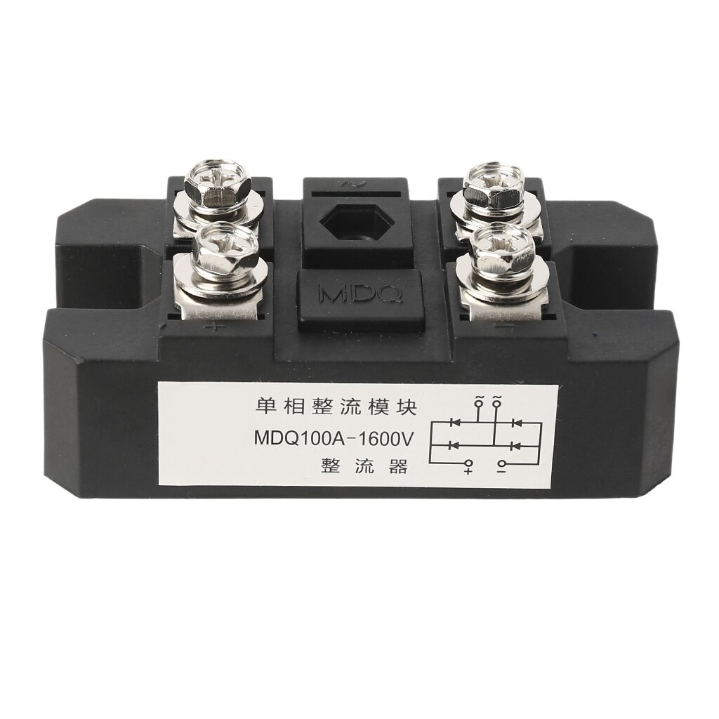 One Phase Bridge Rectifier MDQ 100A 1600V Single-Phase Diode Bridge Rectifier 4 Terminal Diode Rectification Module