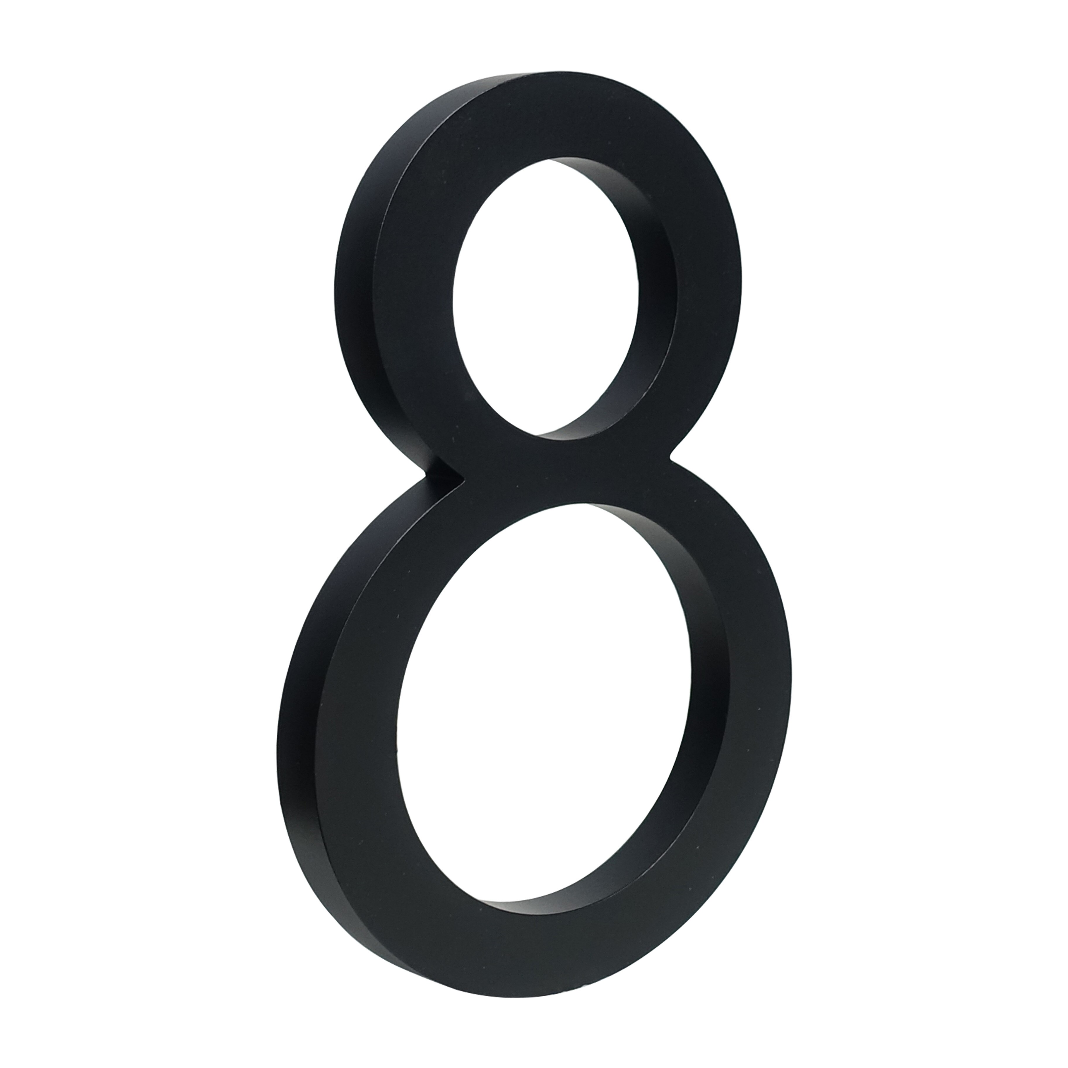 15 cm Big Black House Number Floating Sign Modern Door Numbers Building Signage Outdoor Huisnummer Numeros Casa Address BO: 10cm / 8