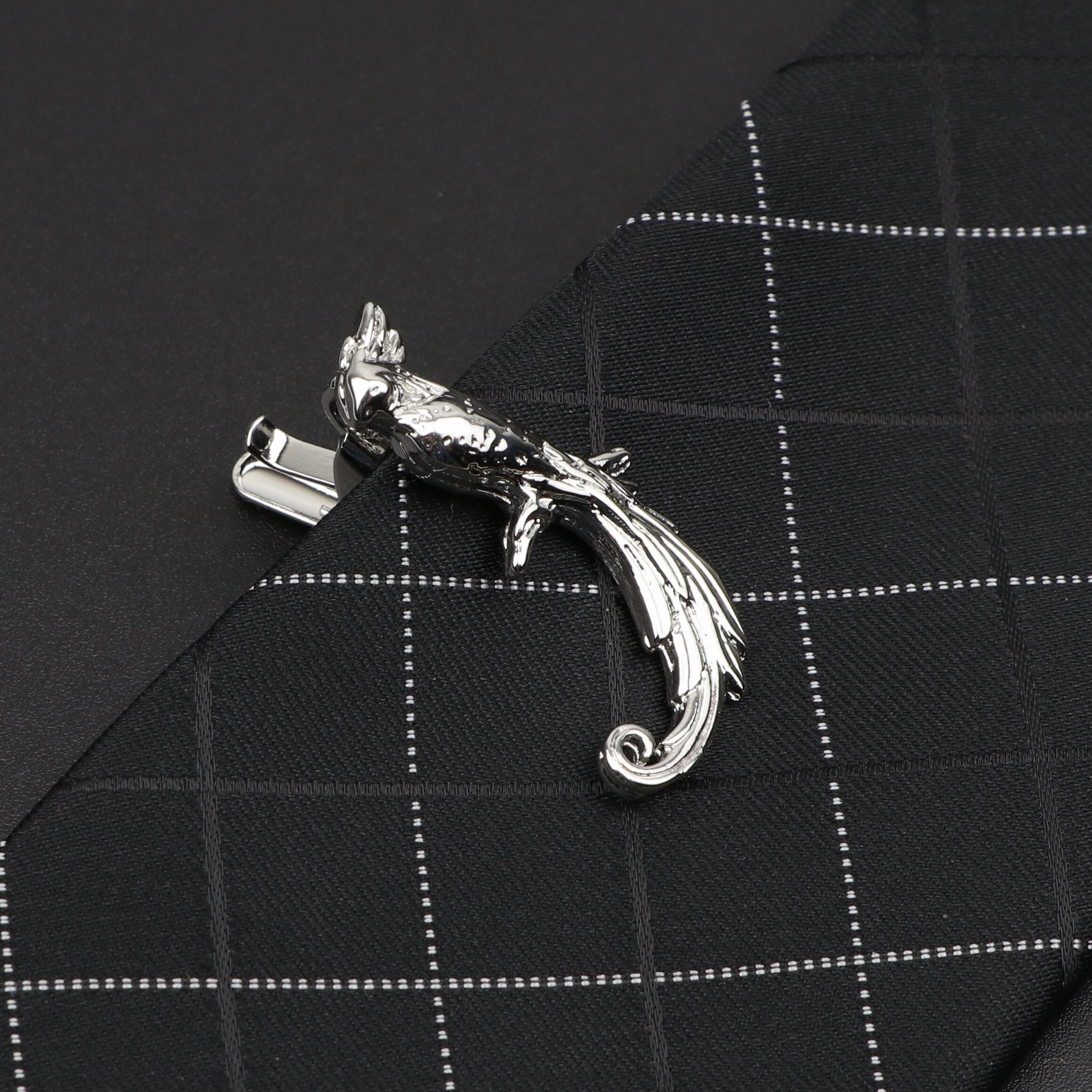 Men's Metal Tie Clip Luxury Airplane Beard Sword Dinosaur Pen Guitar Shape Wedding Party Bar Tie Accessories: Antique Bronze Plated