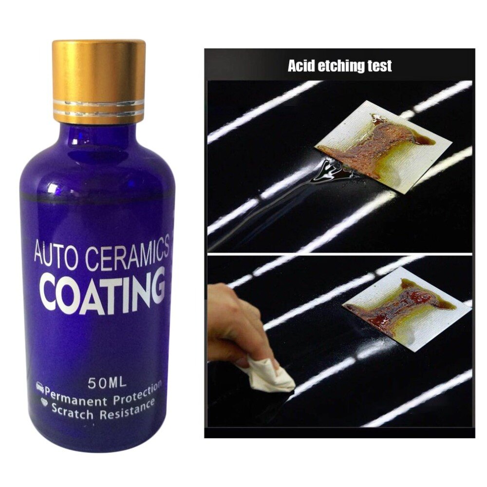 Mr. Fix Upgraded 9H Car Polish Liquid Ceramic Coat Super Hydrophobic Coating Crystal Set 50ml Auto Detailing Glasscoat