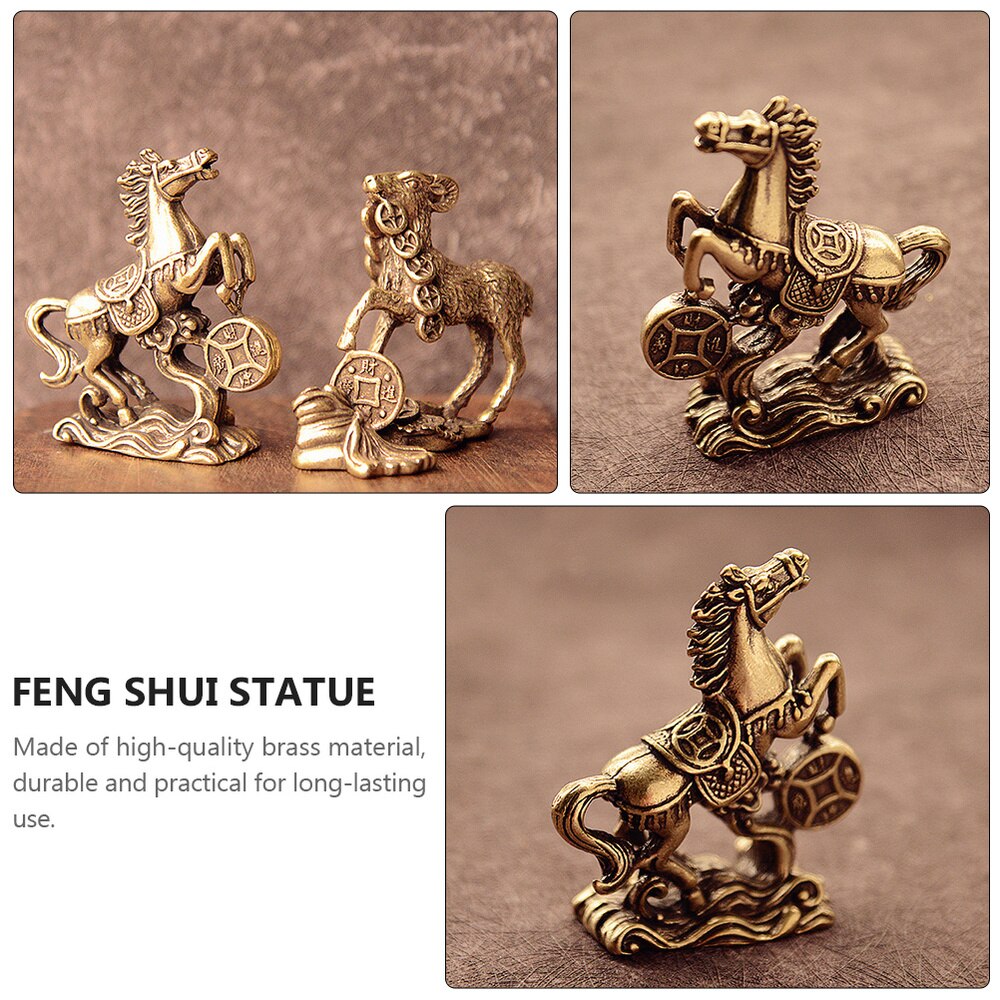 Copper Office Feng Shui Lucky Horse Ornaments Rich Horse Furnishings