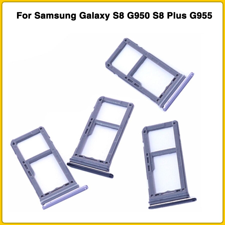 NUOVO S8 Vassoio di SIM Adattatore Del Supporto per Samsung Galaxy S8 G950 S8 Più G955 SIM della carta Doppia/Singola + pin della carta