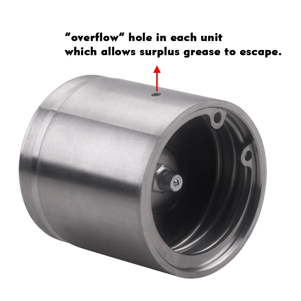 4Pcs 1.98’’ Stainless Steel Boat Trailer Bearing Bearing Protectors with Dust Caps Car accessories