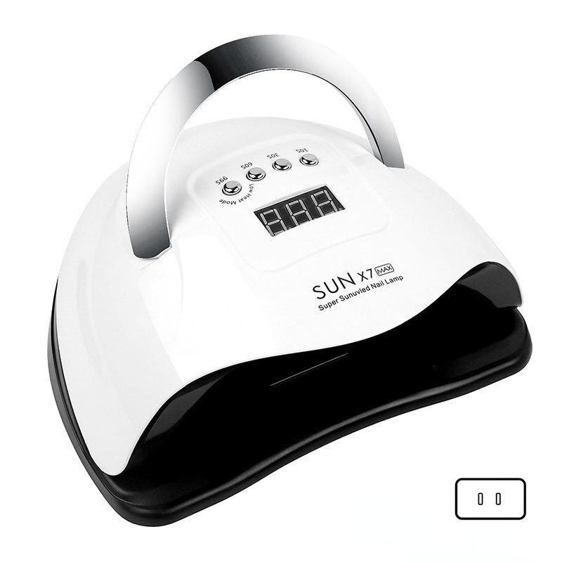 Lampe LED UV pour sèche-ongles avec détecteur de mouvement, affichage LCD, interrupteur tactile, lampe de séchage de vernis Gel pour manucure: US
