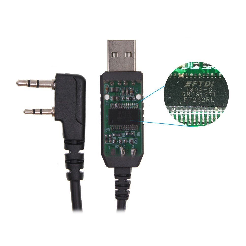 FTDI USB data cable USB-FTDI-K1 Programming cable for BAOFENG UV-5R UV 5R TYT Walkie Talkie Support Win 7/8/10 FTDI Chip USB