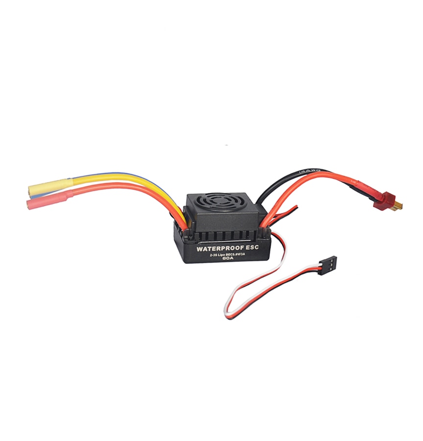 Impermeabile ESC 60A 80A 120A S-80A S-120A Brushless ESC Regolatore di Velocità Elettrico con 5.5V / 3A BEC per 1/8 1/10 1:10 RC Auto