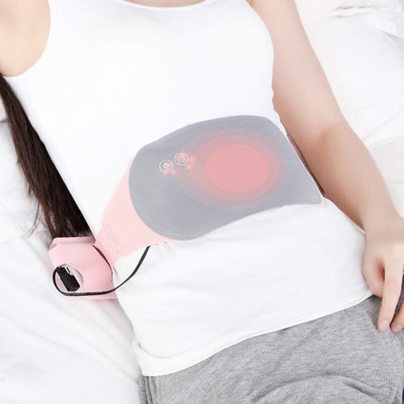 Warming Belt Heating Pad Therapy Menstrual Cramp Relief Period Pain, Adjustable Temperature (Vibration Massage)