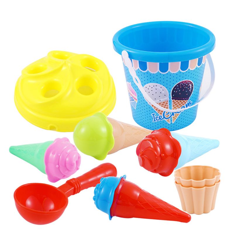 Top Ras, unieke Ijs Cupcake Strand Emmers Strand Set Gemaakt Van De Hoogste Kunststoffen Ijs Zand Modellen Emmer Set
