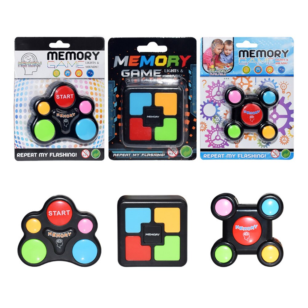 Memory Training Toys Game Lights and Sounds Repeat My Flashing Souptoys Electronic Console Puzzles Anti-Stress Toy