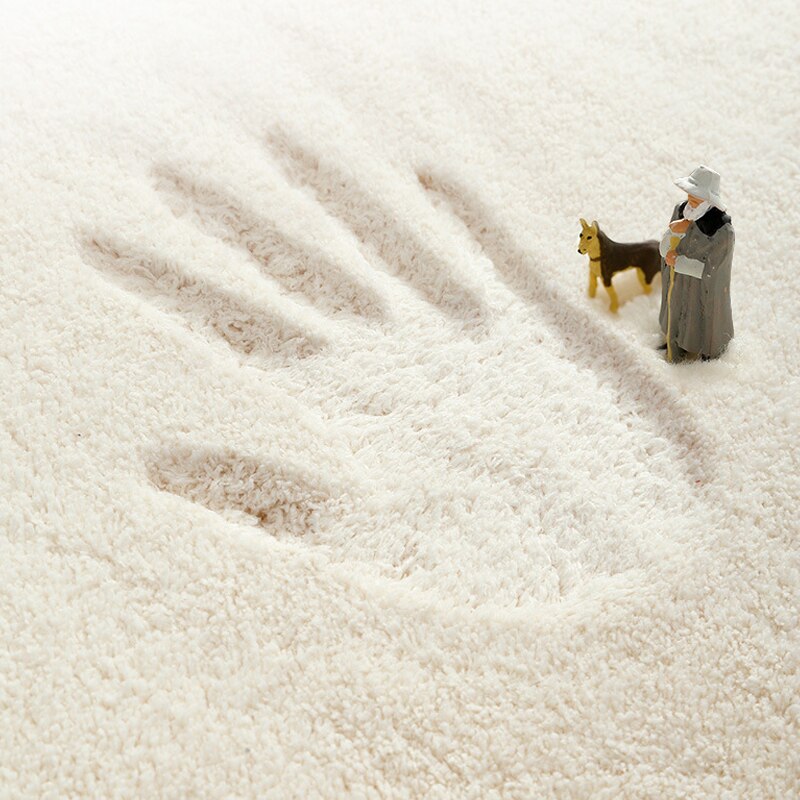 Stokfiguur vloermat vloerkleed kamer deurmat slaapkamer nachtkastje pluizig tapijt lam kasjmier antislip lange matten thuis tapijt