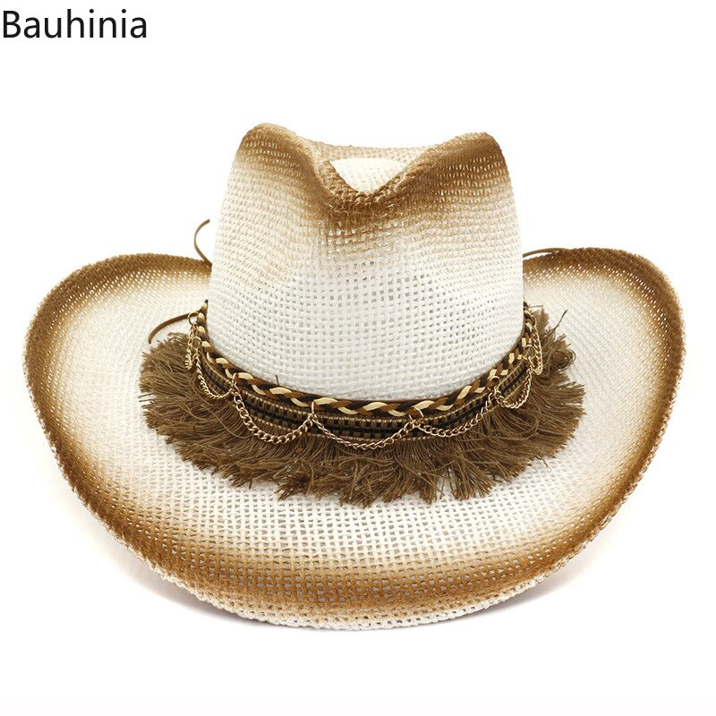 Frühling Sommer Wilde Herren Stroh Hüte Männer der Frau der Westlichen Cowboy-Hut Sonnenhut Großen Strand hut