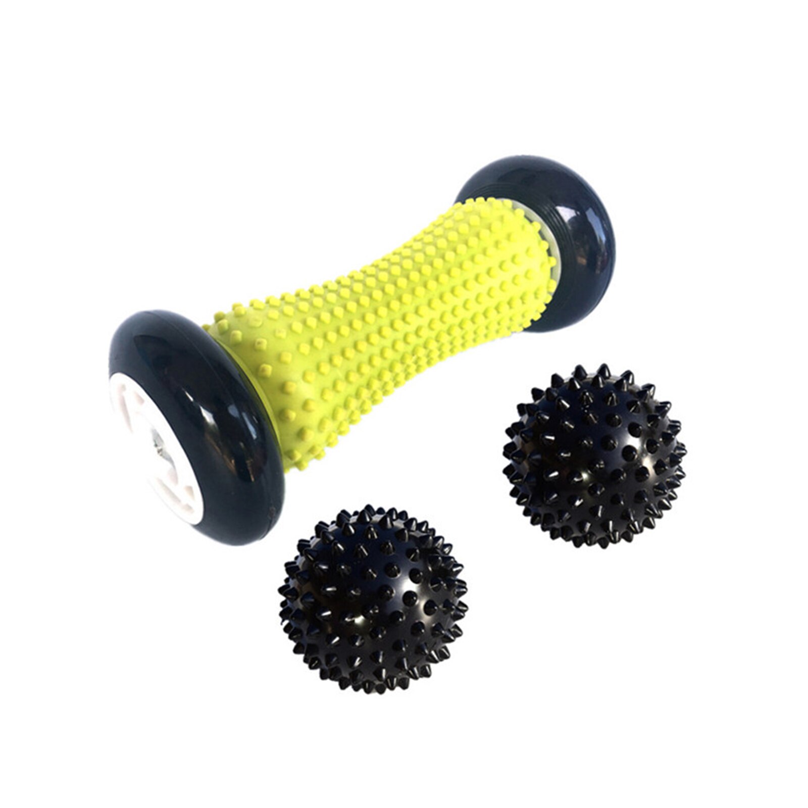 Foot Massage Roller Peanut Double Lacrosse Spiky B... - Grandado
